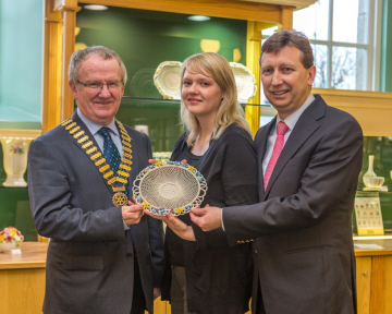 Kenny Fisher, President;  Claire Rowe, Designer;  John Maguire, Managing Director