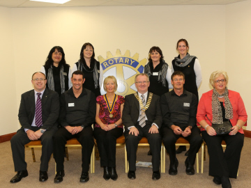 President Kenny and the Group Study Exchange Team