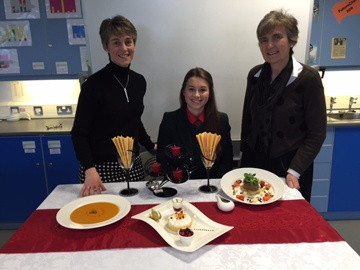 Past President Bob Baird, Catherine Robinson and President Angela McKinney