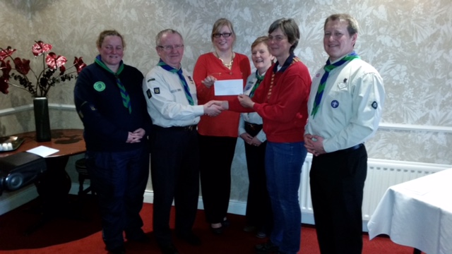 Past President Bob Baird, Catherine Robinson and President Angela McKinney