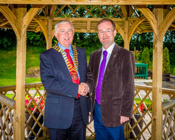 President Ken with Nigel Johnston