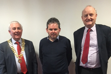 President Ken with Lauri McCusker and Henry Robinson