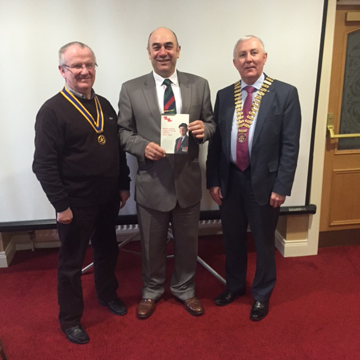 President Ken with David Forsey and Kenny Fisher