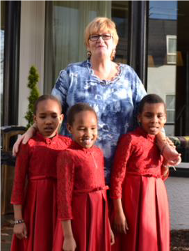 Elaine Bannon and her three wonderful children